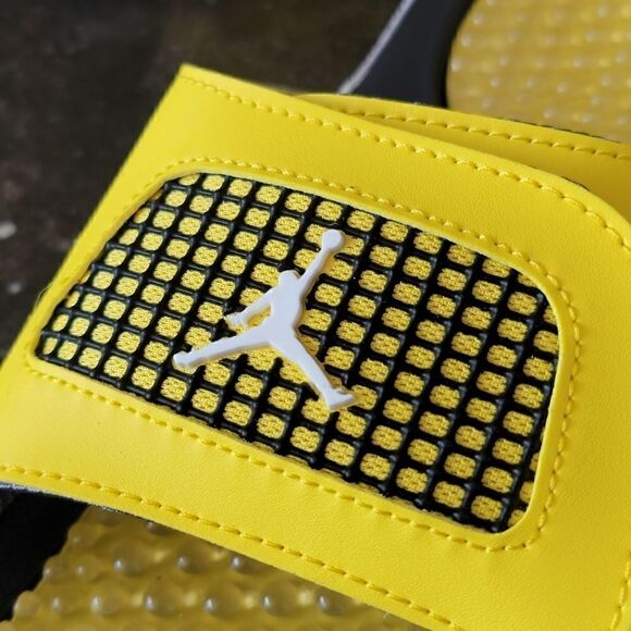 Air Jordan IV 4 OG Retro Lightning Yellow Cool Gray Men's 9 DN4238-701 Brand New - Picture 8 of 11